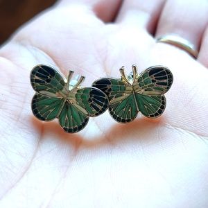 Gold Butterfly Earrings